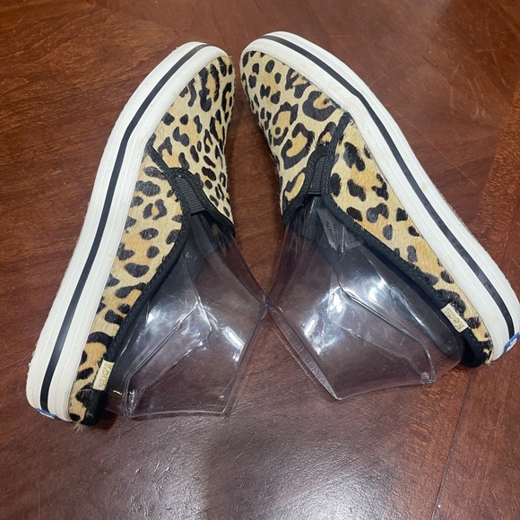 Keds X Kate Spade New York shoes Double Decker Leopard Print Calf Hair Mules 8 - Picture 5 of 11